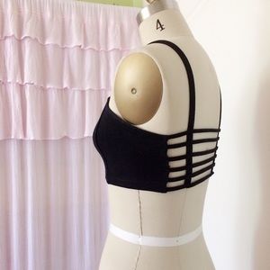 Brandy Melville Black Caged Bralette